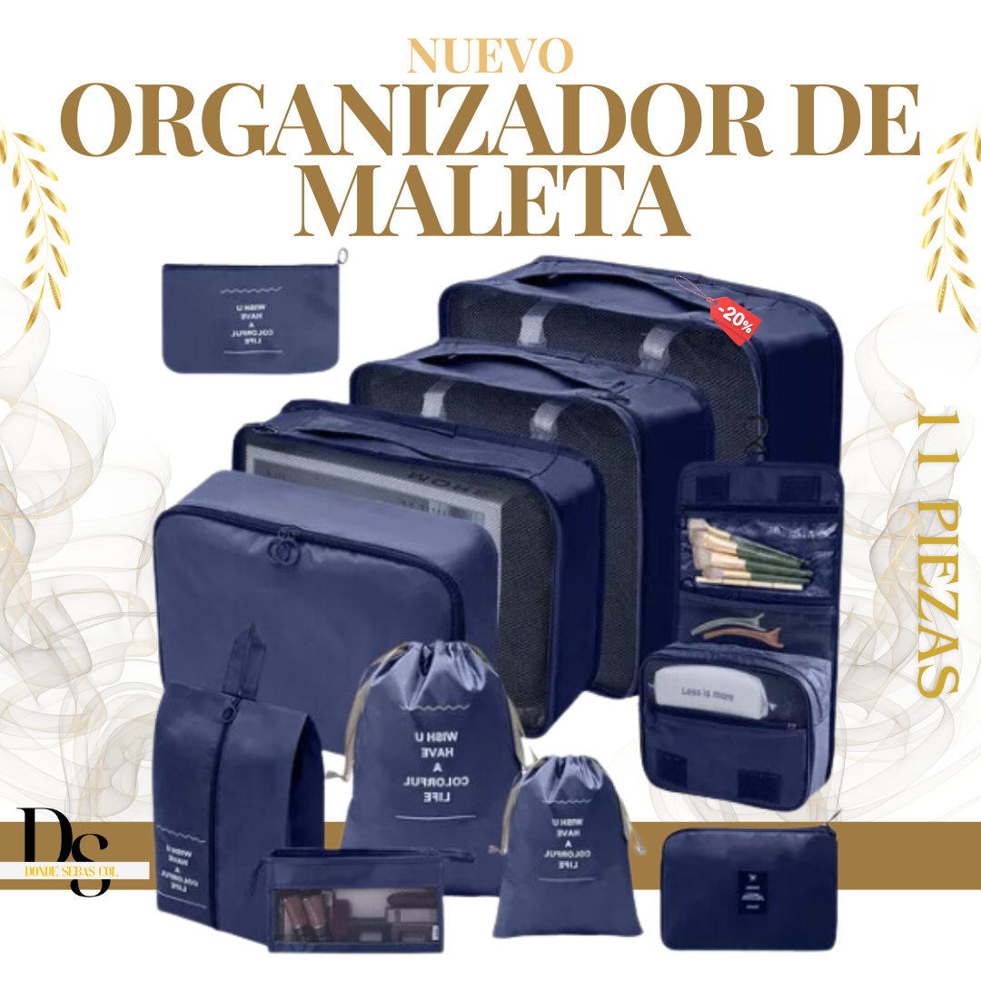 Nuevo Organizador De Equipaje Kit Viajero X 11