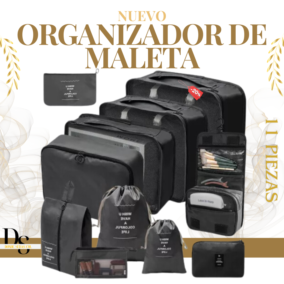 Nuevo Organizador De Equipaje Kit Viajero X 11