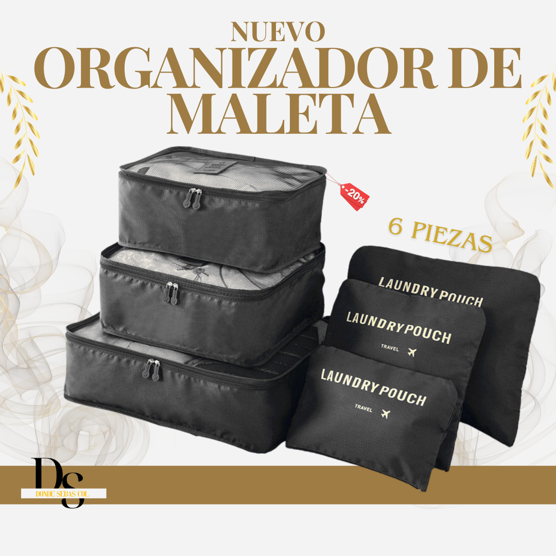 NUEVO Organizador de Maleta KIT VIAJERO X6